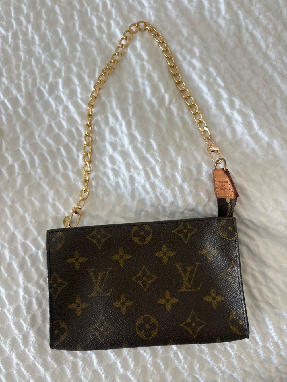 Auth LOUIS VUITTON Monogram Bucket PM Accessory Pouch - Picture 12 of 13